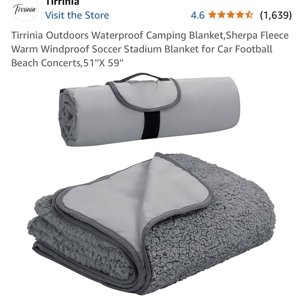 Waterproof Blanket-great for gaming events